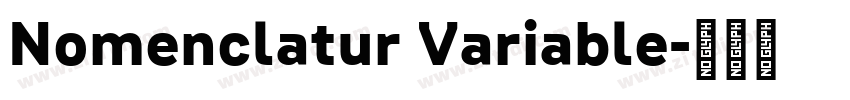 Nomenclatur Variable字体转换